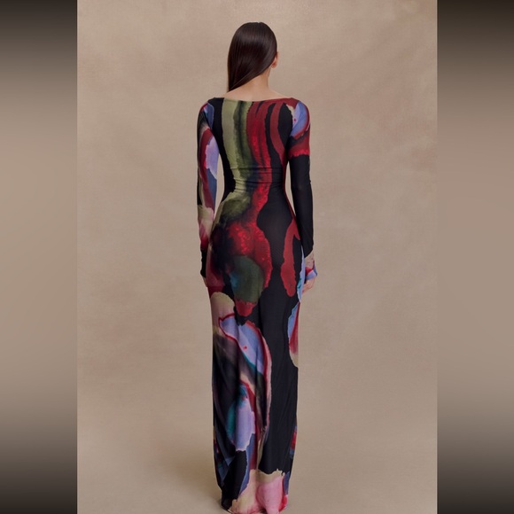 Meshki Vibrant Multicolor Long Sleeve Dress - Picture 2 of 2